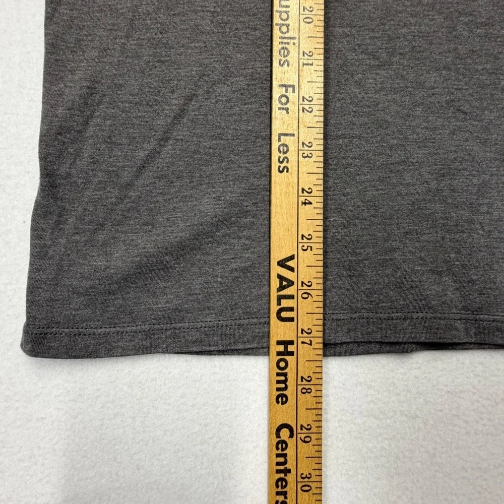 Nike Just Do It Graphic Tee Charcoal Gray Red Swoosh Mens Large